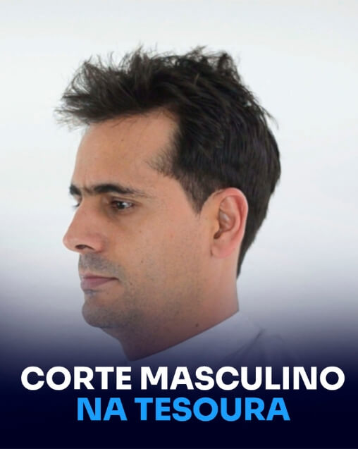 Corte Masculino na tesoura